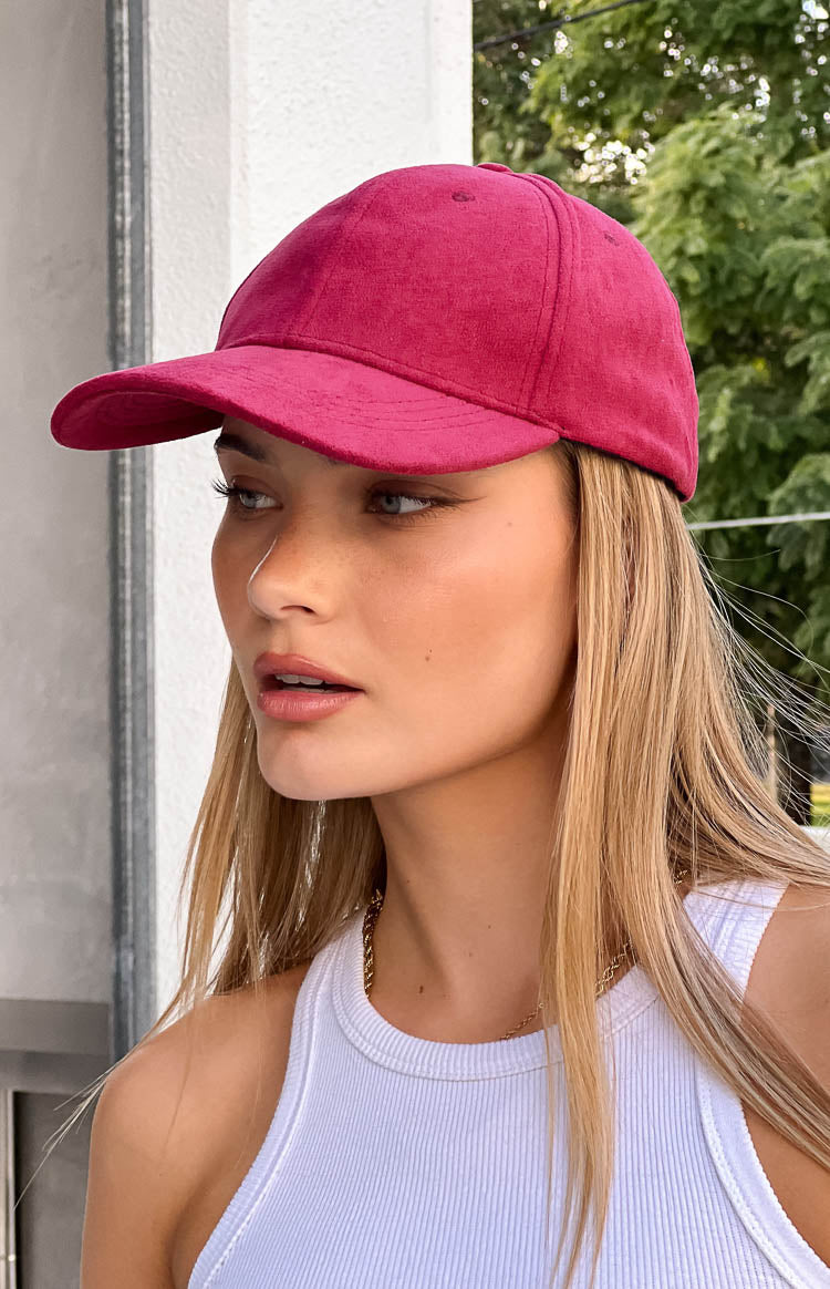 Kerry Red Suede Baseball Cap Image