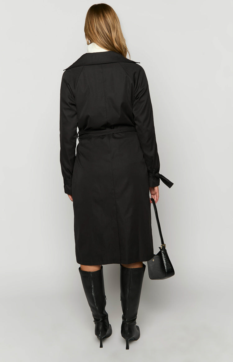 Santos Black Trench Coat Image