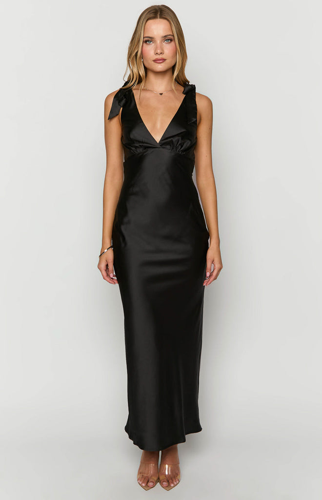 Val Black Maxi Dress – Beginning Boutique US