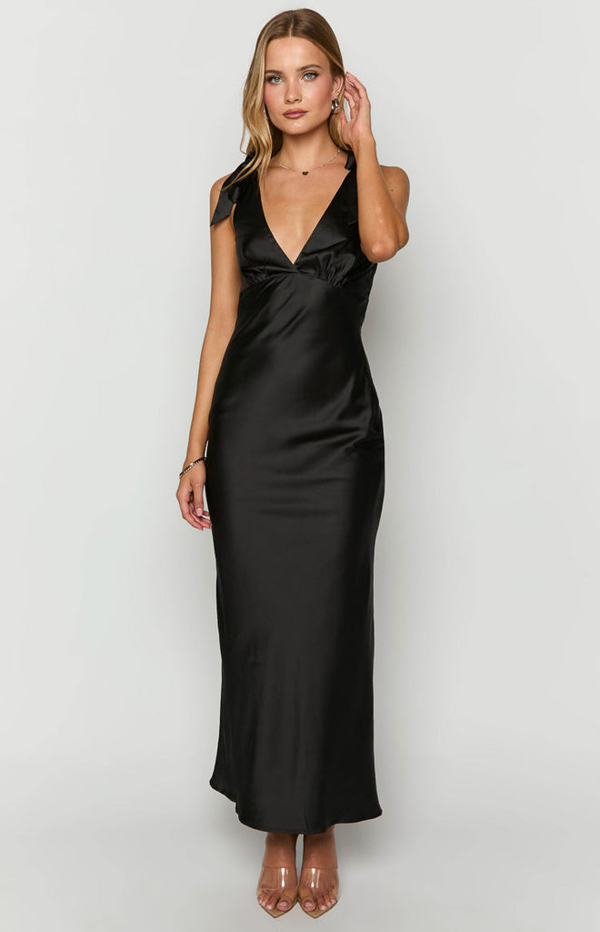 Val Black Maxi Dress – Beginning Boutique US