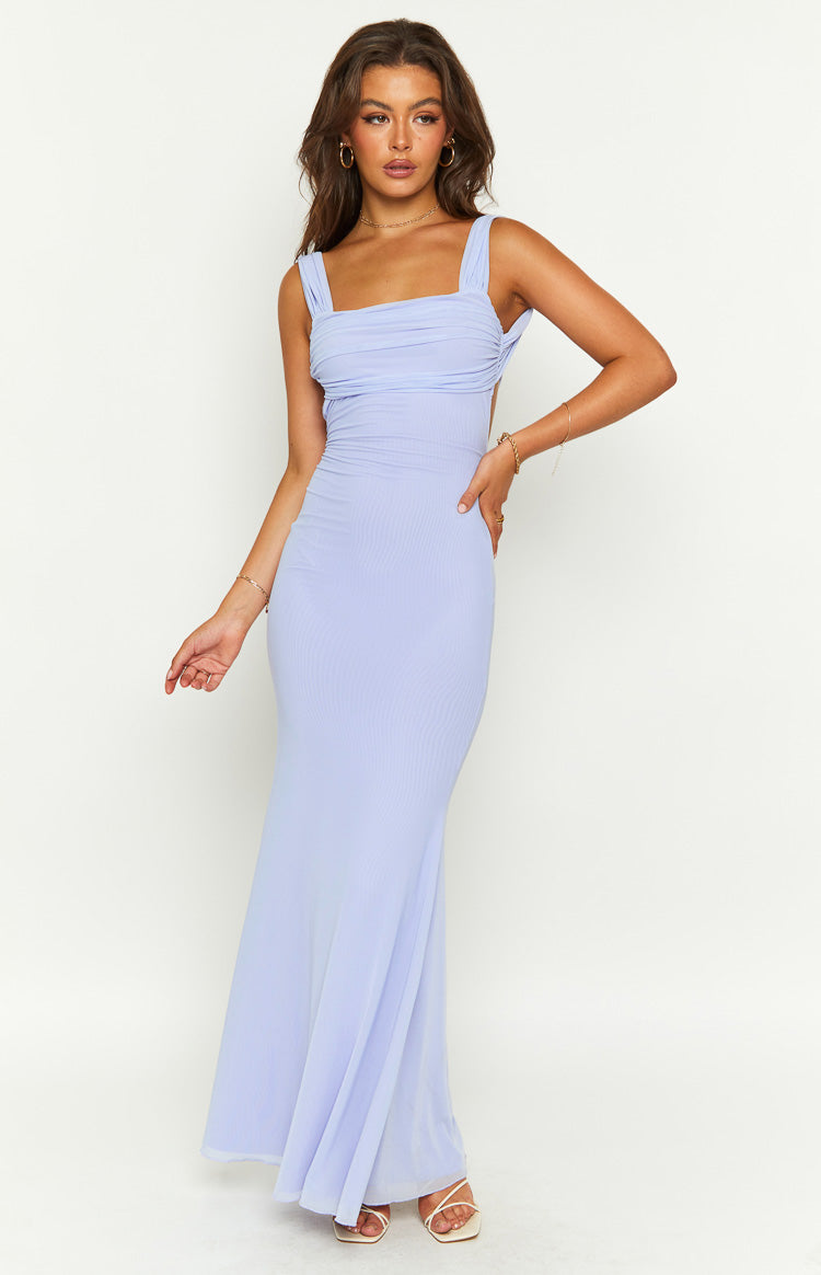 Beverley Lilac Mesh Maxi Dress – Beginning Boutique US
