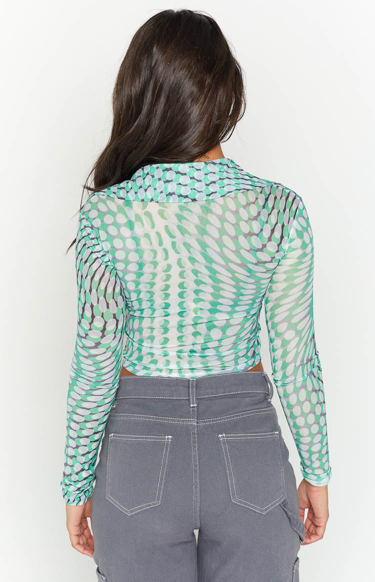 Bexley Green Mesh Button Up Shirt Image