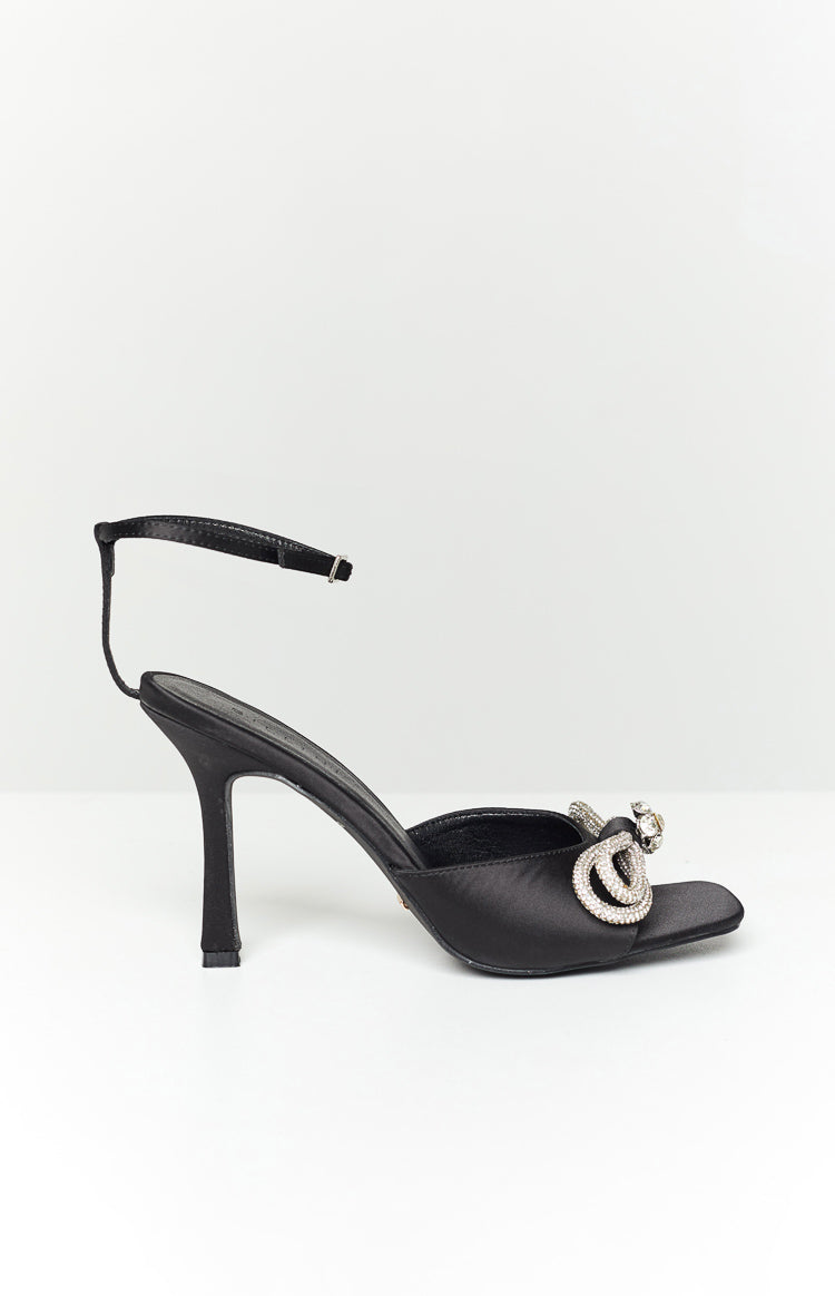 Billini Elarni Black Satin Heel Image