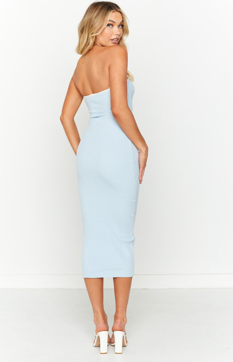 Isobel Blue Midi Dress – Beginning Boutique US