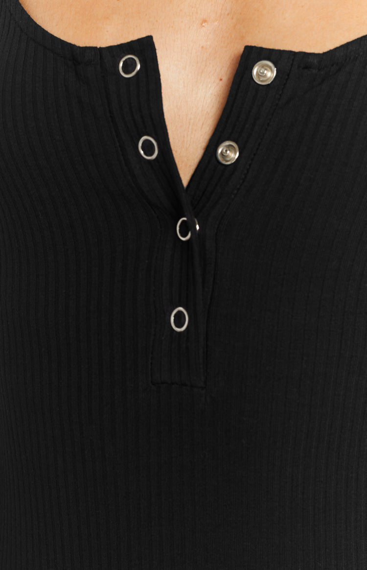 Lunar Black Long Sleeve Bodysuit – Beginning Boutique US