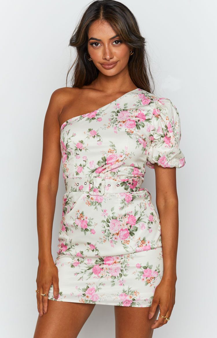 Lush Life One Shoulder Dress Floral Image