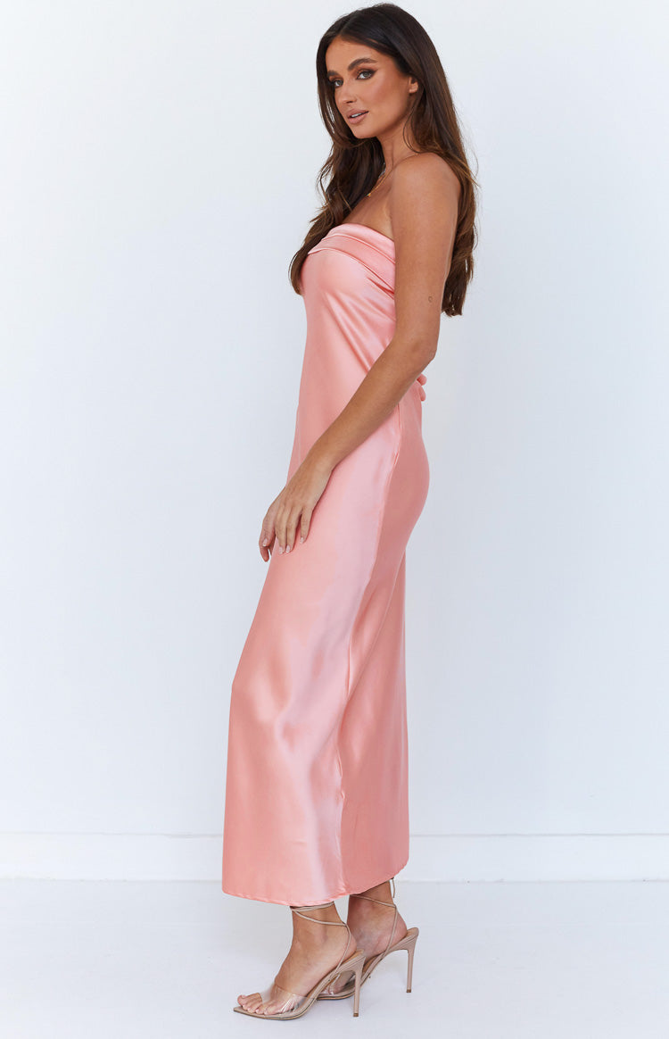 Maiah Pink Maxi Dress – Beginning Boutique US