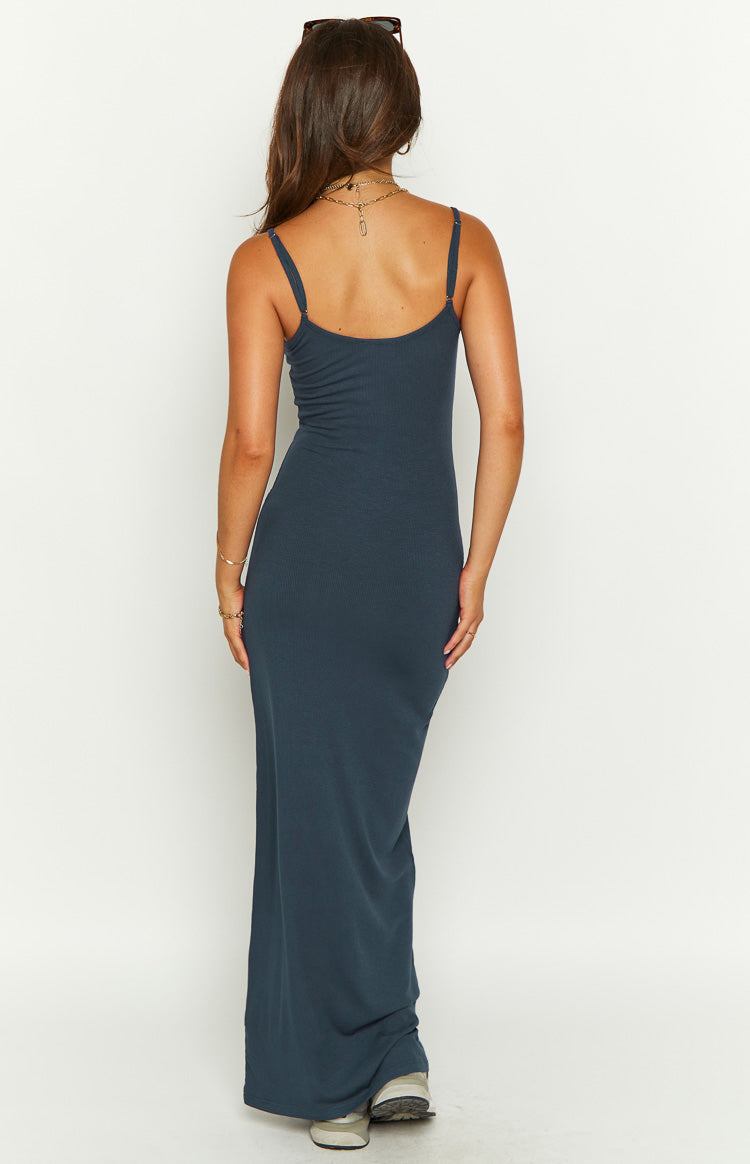 Melrose Navy Maxi Dress Beginning Boutique Us 9182