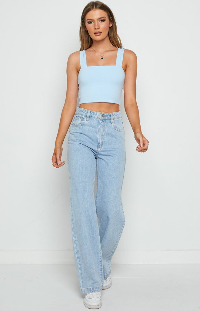 Nellie Crop Blue – Beginning Boutique US