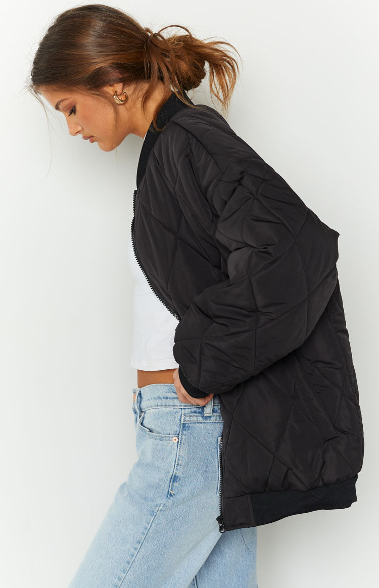 Ramona Black Puffer Jacket – Beginning Boutique US