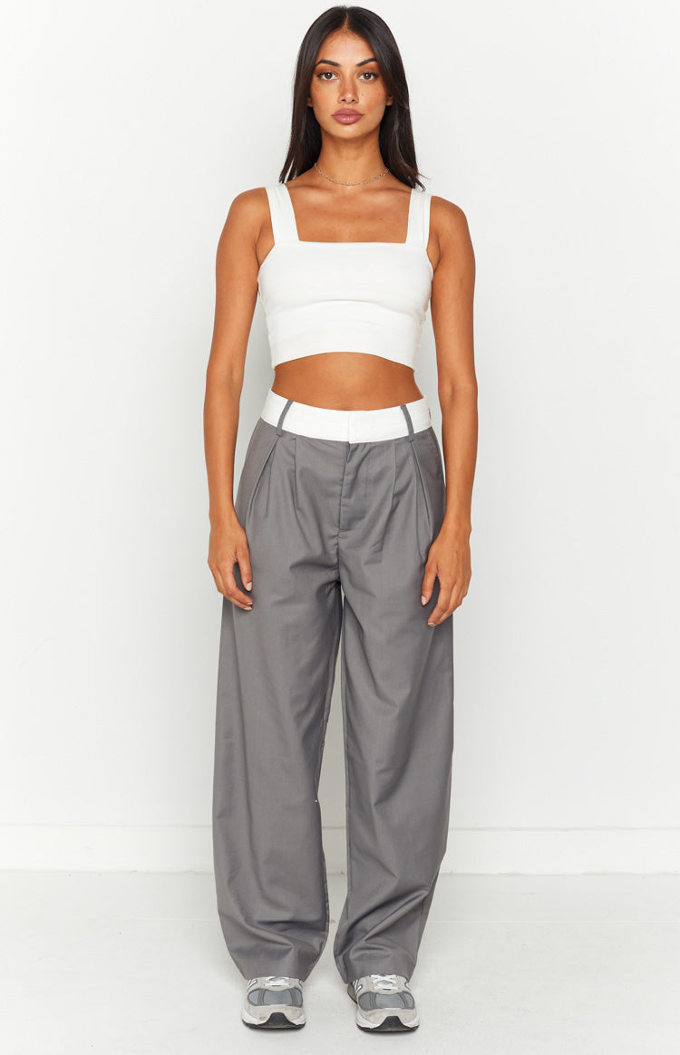 Zion Grey Waist Pant – Beginning Boutique US