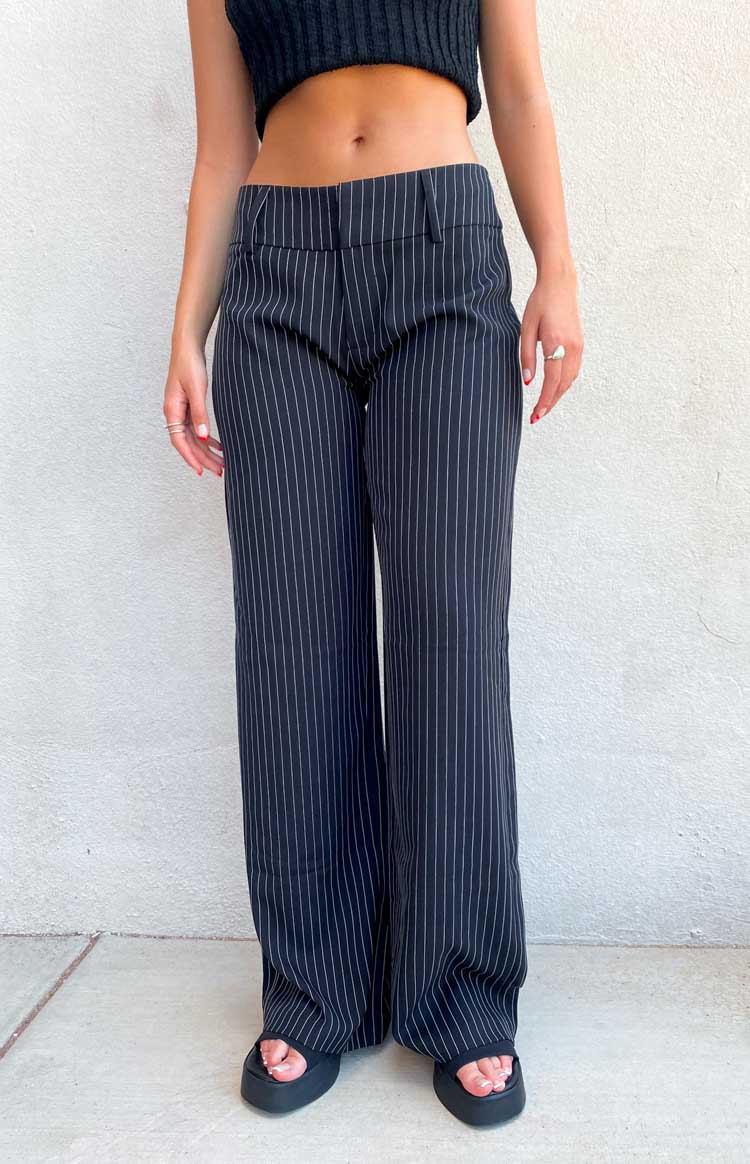 Maeve Black Pinstripe Pants – Beginning Boutique US