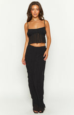 The Moment Black Maxi Skirt, US 10 | Shop Maxi Skirts by Beginning Boutique